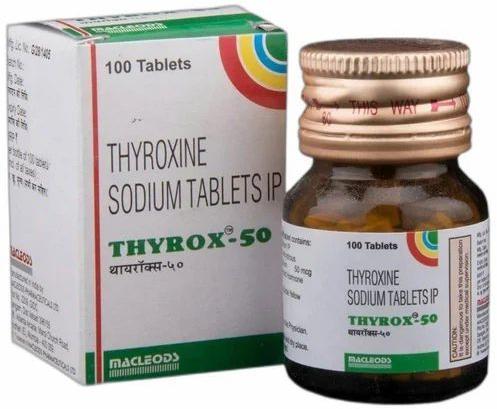 Thyrox 50mg Tablet, Packaging Type : Glass Bottle