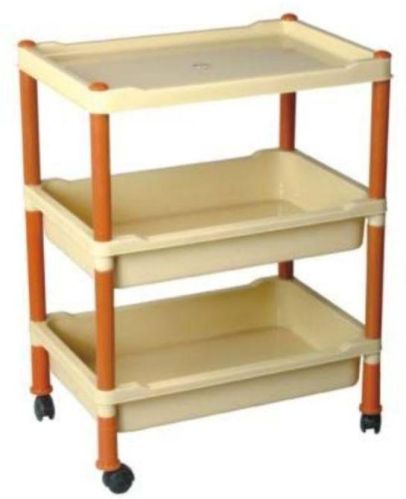 3 Rack Plastic Kitchen Trolley