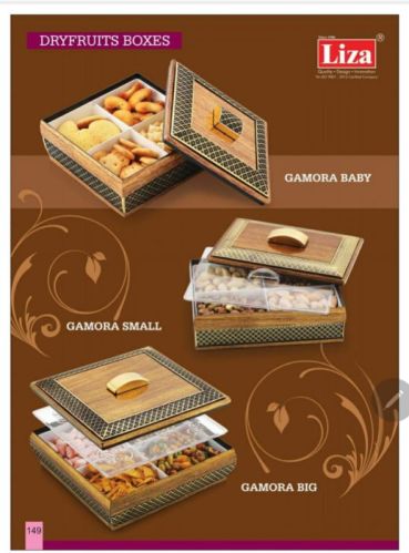 Square Gamora Baby Dry Fruit Box, Feature : Quality Assured, Fine Finishing