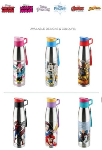 Printed Stainless Steel Water Bottle, Storage Capacity : 500ml, 1ltr