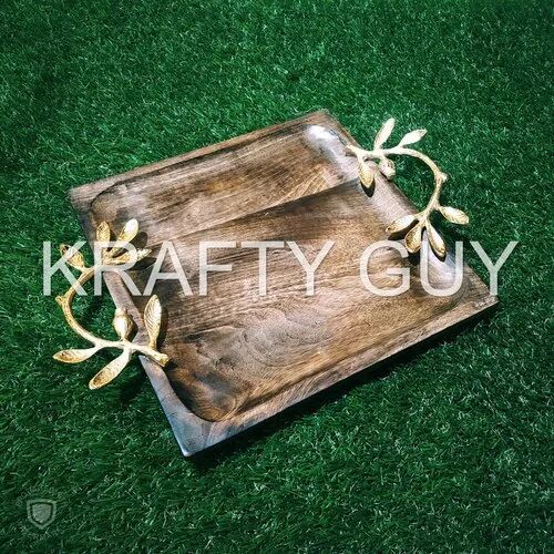 Wooden Serving Tray, Feature : Light Weight, High Quality