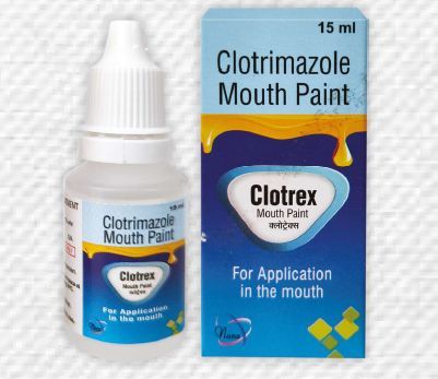 Clotrex Clotrimazole Mouth Paint, Packaging Type : Plastic Bottle