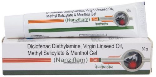 Diclofenac Diethylamine Virgin Linseed Oil Methyl Salicylate Menthol Gel