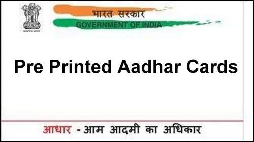 Pre Printed Aadhaar PVC Card, Size : 86mm X 54mm