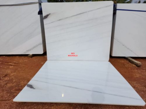 Makrana Albeta White Marble Slabs, For Flooring, Wall, Pattern : Plain