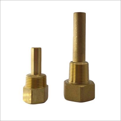 Brass Thermowell, For Fittings, Color : Golden, Silver