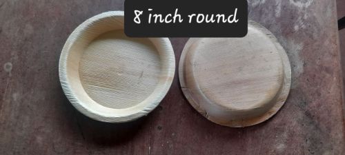 8 Inch Round Biodegradable Palm Leaf Plate