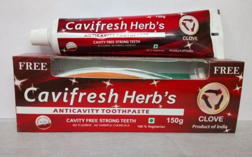 Cavifresh Herbal Toothpaste, Packaging Type : Box