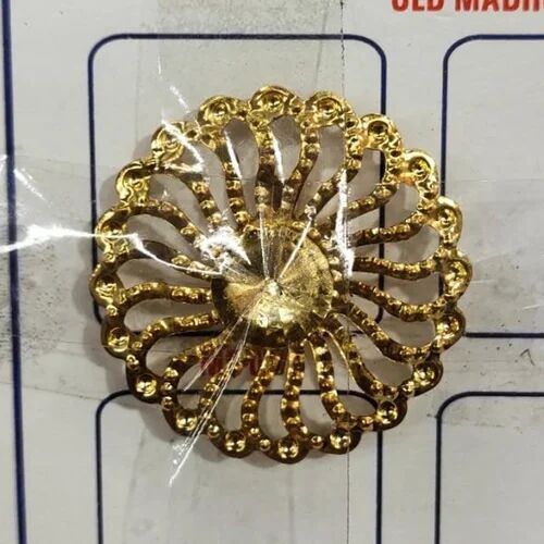 Brass Coat Brooch, Color : Golden