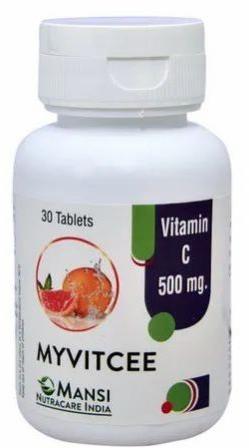 500mg Vitamin C Tablet, Packaging Type : Bottle