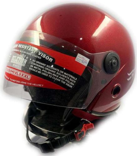 Plastic Open Face Bike Helmet, For Safety Use, Feature : Light Weight