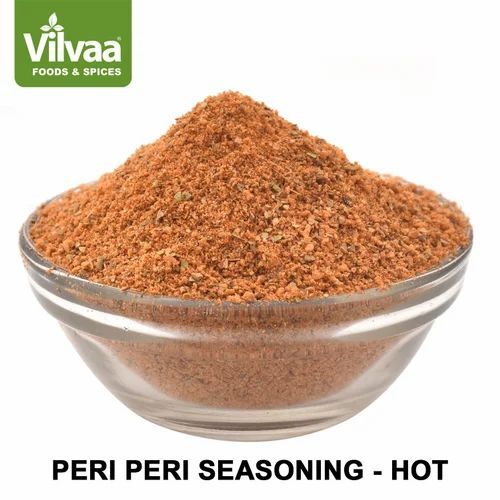 Brown Powder Organic Hot Peri Peri Seasonings, For Cooking Use, Certification : FSSAI Certified