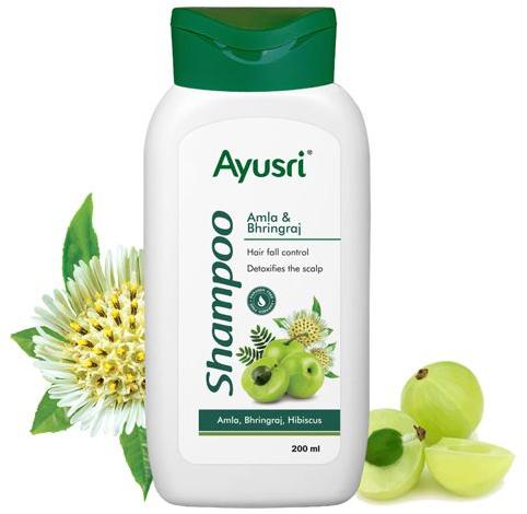 Ayusri Amla & Bhringraj Shampoo, Form : Liquid for Bath Use