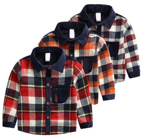 Checked Kids Shirt, Gender : Boys