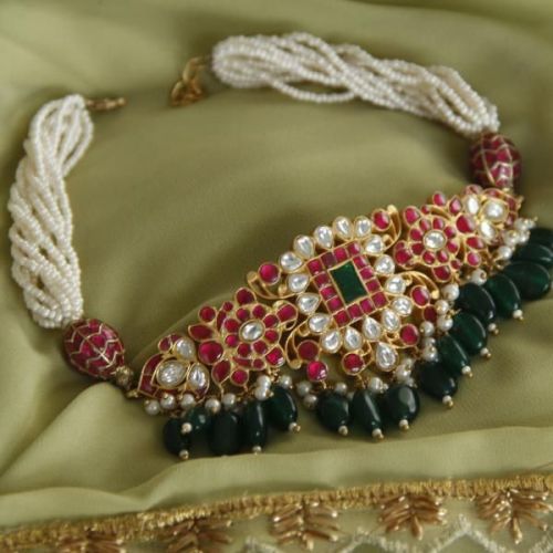 Polished Kundan Necklace, Style : Antique