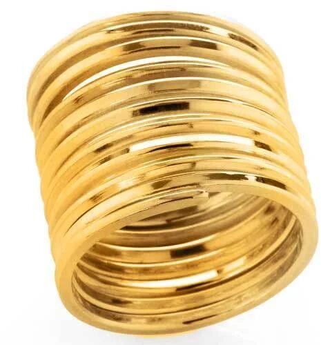 Golden Stainless Steel Ring Coil Spring, For Garage, Industrial, Packaging Size : 5 Pieces