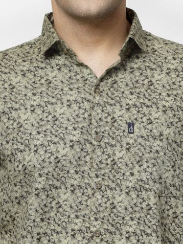 Ishqy 044a3442 Printed Cotton Shirt, Size : Xxl(46)