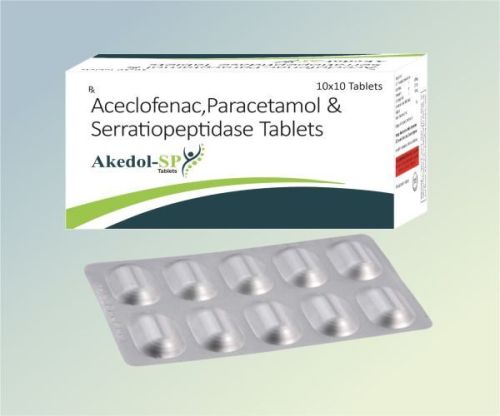 Aceclofenac, Paracetamol and Serratiopeptidase Tablet