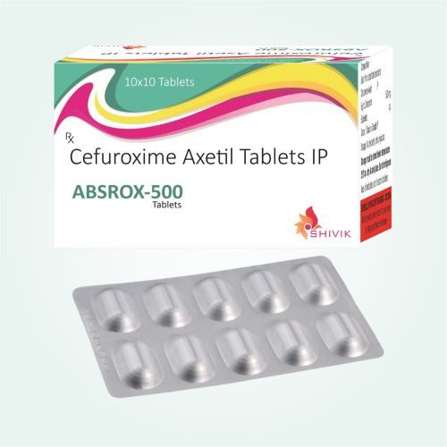 ABSROX-500 Cefuroxime Axetil Tablet, For Hospital, Grade Standard : Pharm Grade
