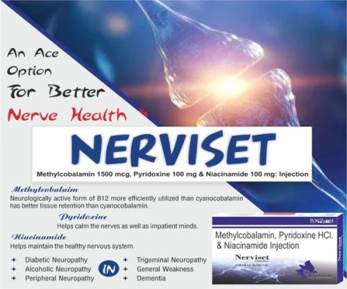 NERVISET Methylcobalamin Pyridoxine Niacinamide Injection
