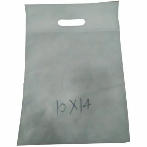 Plain 10 X 14 D Cut Non Woven Carry Bag