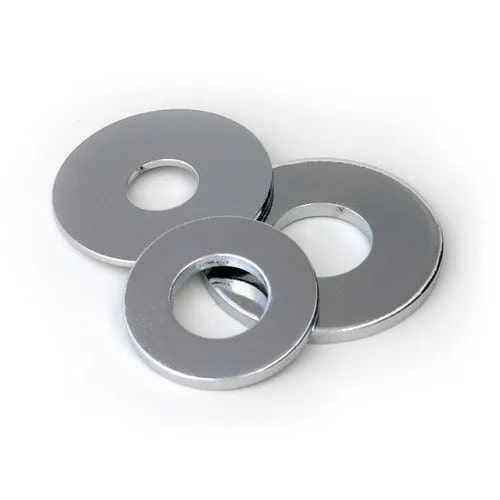 Round Standard Stainless Steel Plain Washers, Color : Metallic