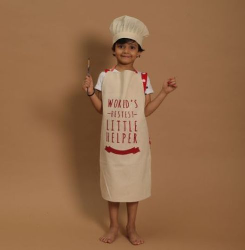 Printed Canvas Aprons, Size : Suitable For 4-9yrs Old Kids