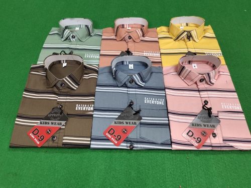 D9 Cotton Lycra Print Kids Shirt, Gender : Boys