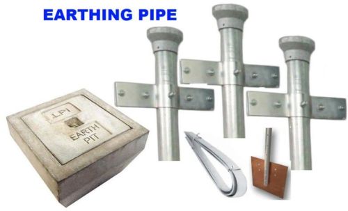 Galvanized Steel Earthing Pipe, Size : Customised