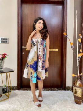 Ladies White Halter Neck Dress, Packaging Type : Poly Bag