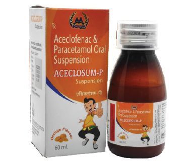 Aceclosum-P Oral Suspension, For Clinical, Hospital, Form : Liquid