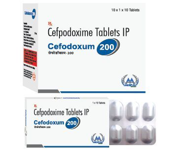 Cefodoxum 200mg Tablets, Packaging Type : Blister