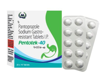 Pentotek 40mg Tablets, Packaging Type : Blister