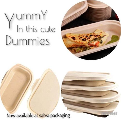 500 Ml Sugercane Bagasse Rectangular Disposable Container