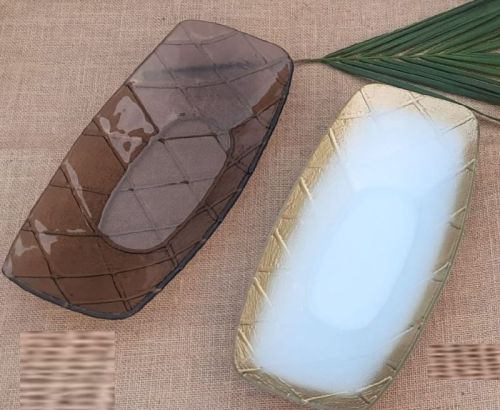 Rectangle Polished Ceramic Columbus Serving Platter, For Restaurant, Hotel, Size : 36 X 17 X 5 Cm