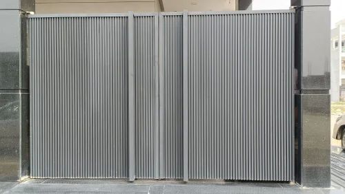 Rectangular Polished Aluminum Aluminium Gate Profile, For College, Outside The House, School, Width : 4-6ft