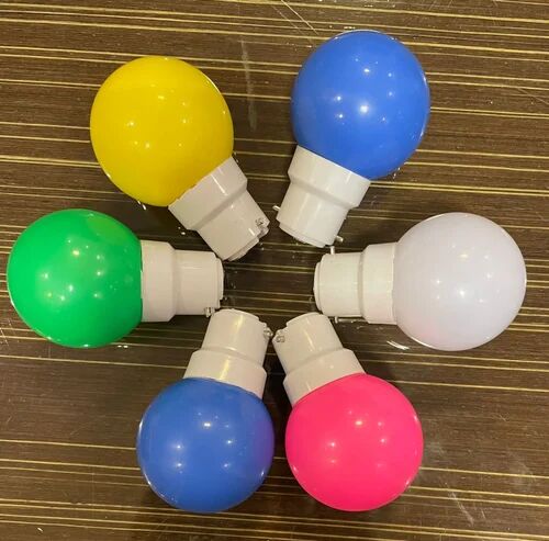 Coloured LED Bulb, Shape : Round