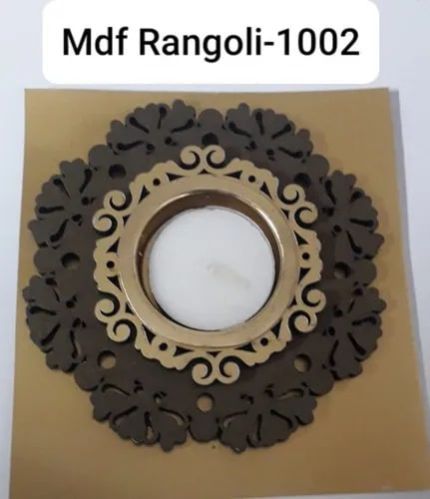 Round Wooden 1002 MDF Rangoli, For Home Decor, Feature : Smooth Texture, Colorful