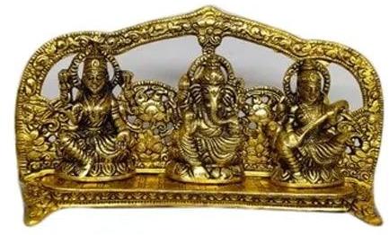 AS-14 Laxmi Ganesh Saraswati Statue, For Interior Decor, Pattern : Plain