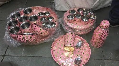 Shrine HandiCrafts Meenakari Dinner Set, Occasion : Wedding