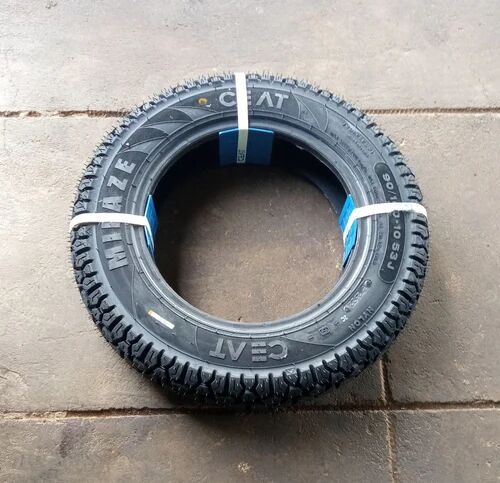 Rubber Two Wheeler Tubeless Tyre, Size : 61 X 7.6 X 61 Cm