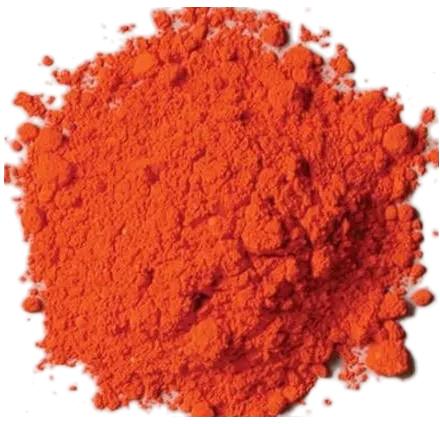 Powder Orange Iron Oxide Pigment, For Industrial, Style : Processed