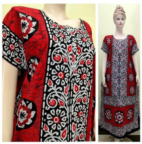 Printed Ladies Cotton Nighty, Size : XXL, XL, M