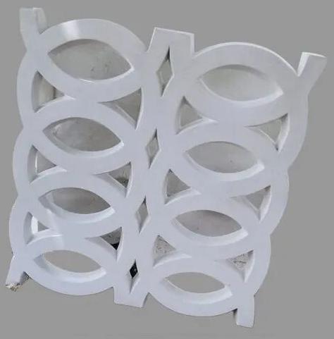 White Round Design GRC Jali, Technics : Attractive Pattern