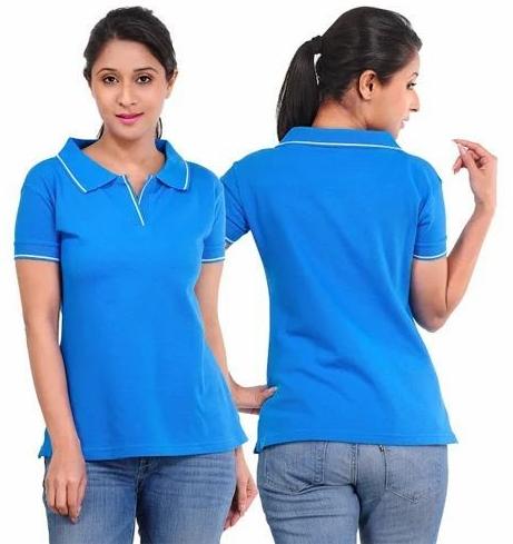 Half Sleeve Cotton Ladies Matty T Shirt, Pattern : Plain