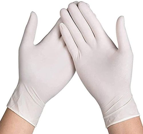 Rubber Disposable Surgical Gloves, For Hospital, Size : Standard