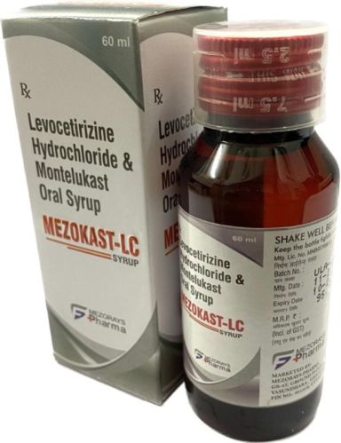 Mezokast Lc Levocetirizine Syrup, Packaging Size : 60ML