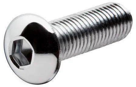 Round Button Head Cap Screws, For Door Fitting, Thread Type : Full Threaded