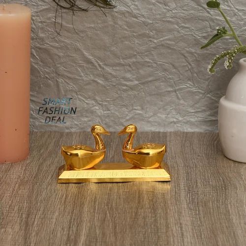 Metal Duck Design Haldi Kumkum Box