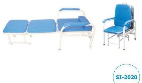 Rectangular Polished Attendant Bed Cum Chair, For Hospitals, Style : Modern